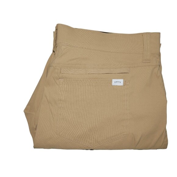 Orvis Classic Collection Lightweigt 6 Pocket Tech Pants 36x29 Stretch Beige/Tan - Picture 16 of 16